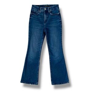 GOOD AMERICAN Jeans Good Legs Crop Mini Boot Indigo625 Blue Size 00